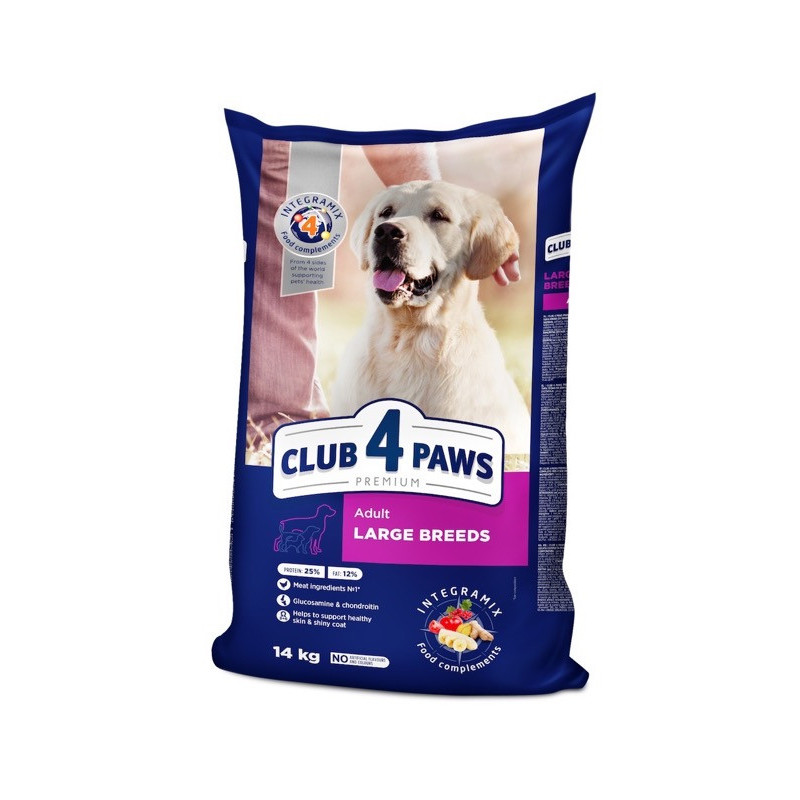 Клуб 4 Лапи Adult Large Breeds - сухий корм для дорослих собак великих порід 14кг