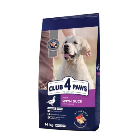 Клуб 4 Лапи Adult Large Breeds Duck - сухий корм з качкою для дорослих собак великих порід 14кг
