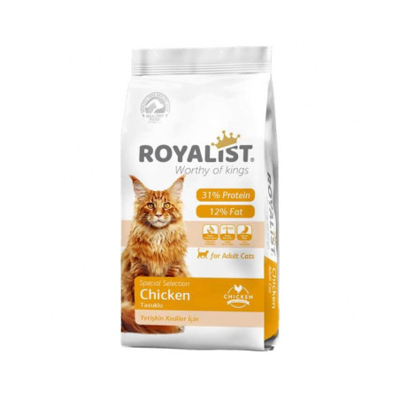 Royalist Сухий корм з курятиною для дорослих котів 15 кг