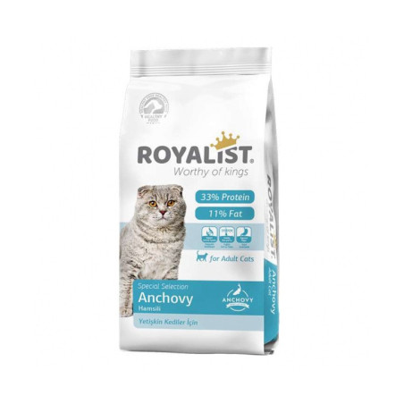 Royalist Сухий корм з анчоусами для дорослих котів 15кг