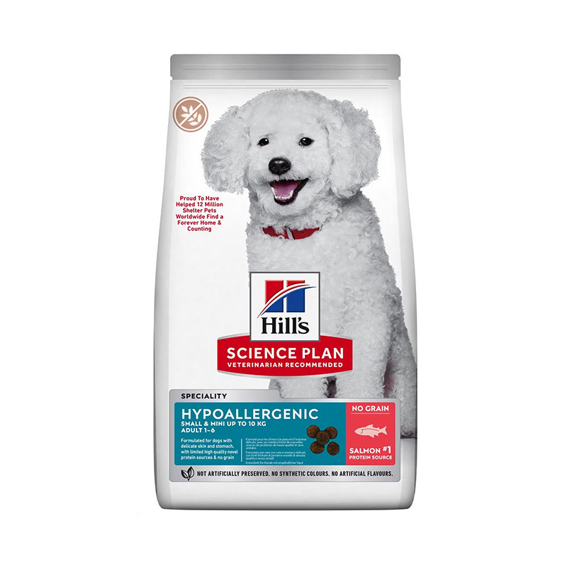 Hill's Science Plan Adult Small & Mini Dog Hypoallergenic сухий гіпоалергений корм Хілс для собак дрібних порід с лососем 6кг